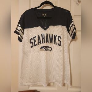 NGL Team, Seahawks Mesh V-Neck Jersey, women's XL